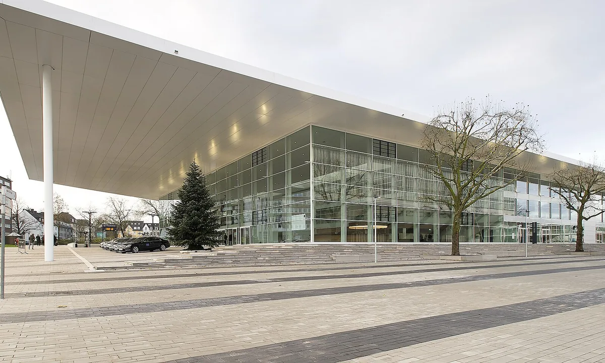 Das Glasfoyer der Messe Essen, Veranstaltungsort der SPIEL