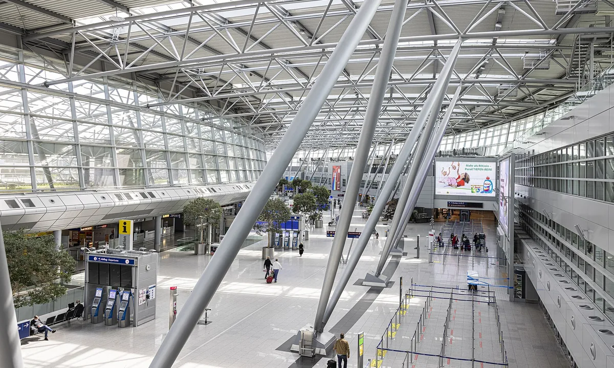 Das Terminal des Düsseldorfer Flughafens